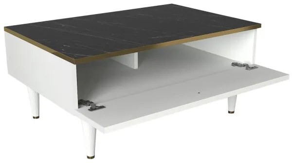 Măsuță de cafea RAVENNA 60x90 cm albă