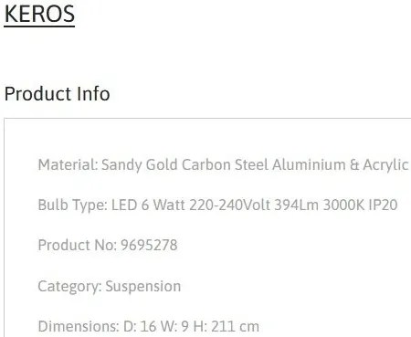 Pendul, Lustra LED design modern KEROS