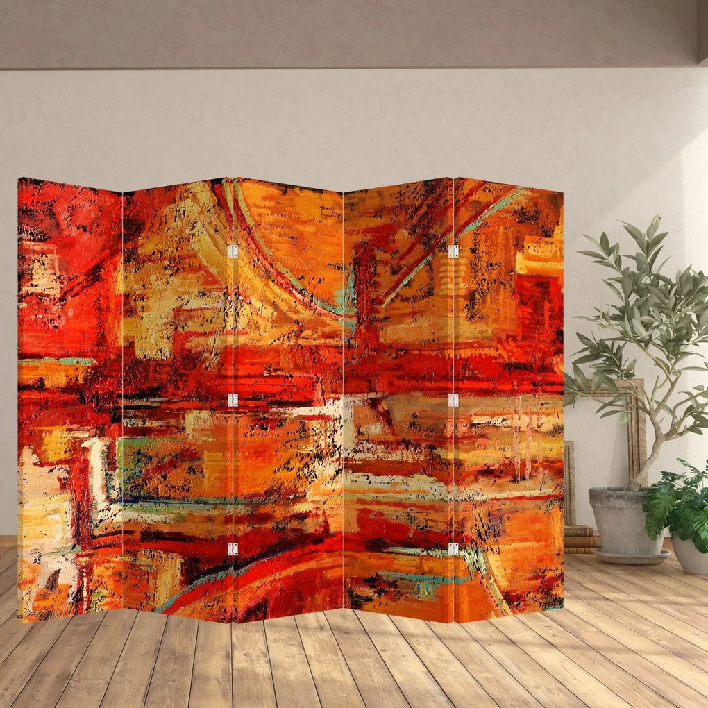 Paravan - Pictură pe pereți (210x170 cm)