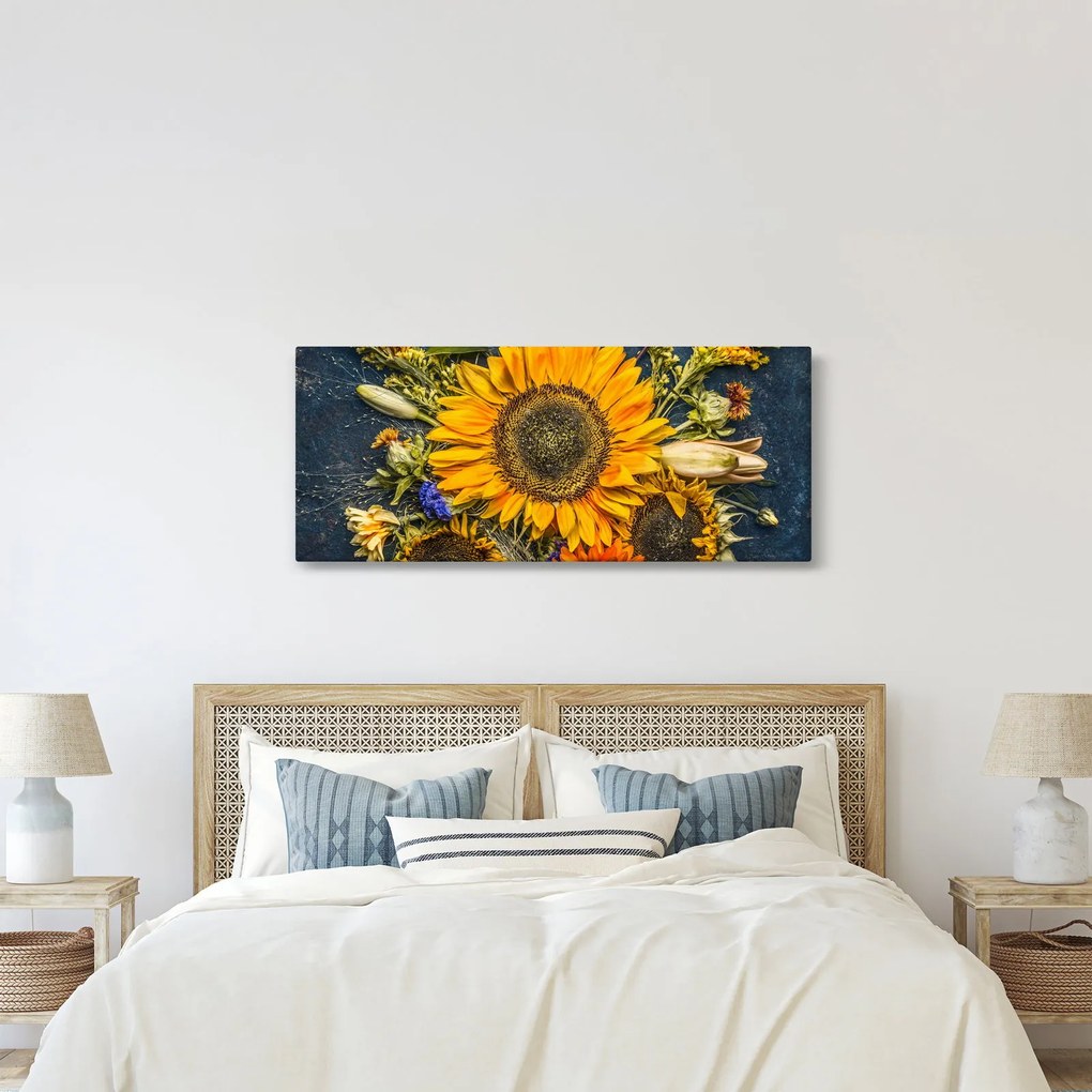 Tablou - Flori de toamnă (120x50 cm)