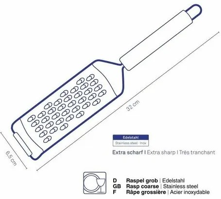 Rărătoare grosieră Kela Rondo, oțel inoxidabil 6 mm