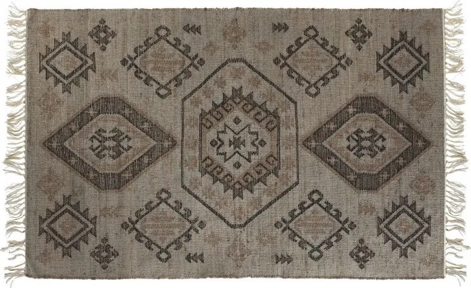 Covor kilim decorativ natural din iută și bumbac , "Kilim"
