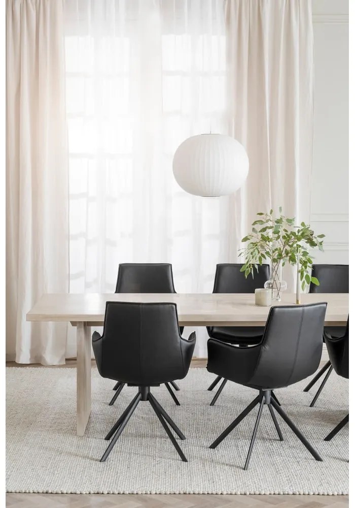 Masă de dining din lemn masiv de stejar 240x95 cm Emmett - Rowico