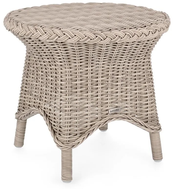 Masuta de cafea pentru gradina, metal / fibra sintetice, taupe, Ø 55,5x50 cm, Jupiter Bizzotto