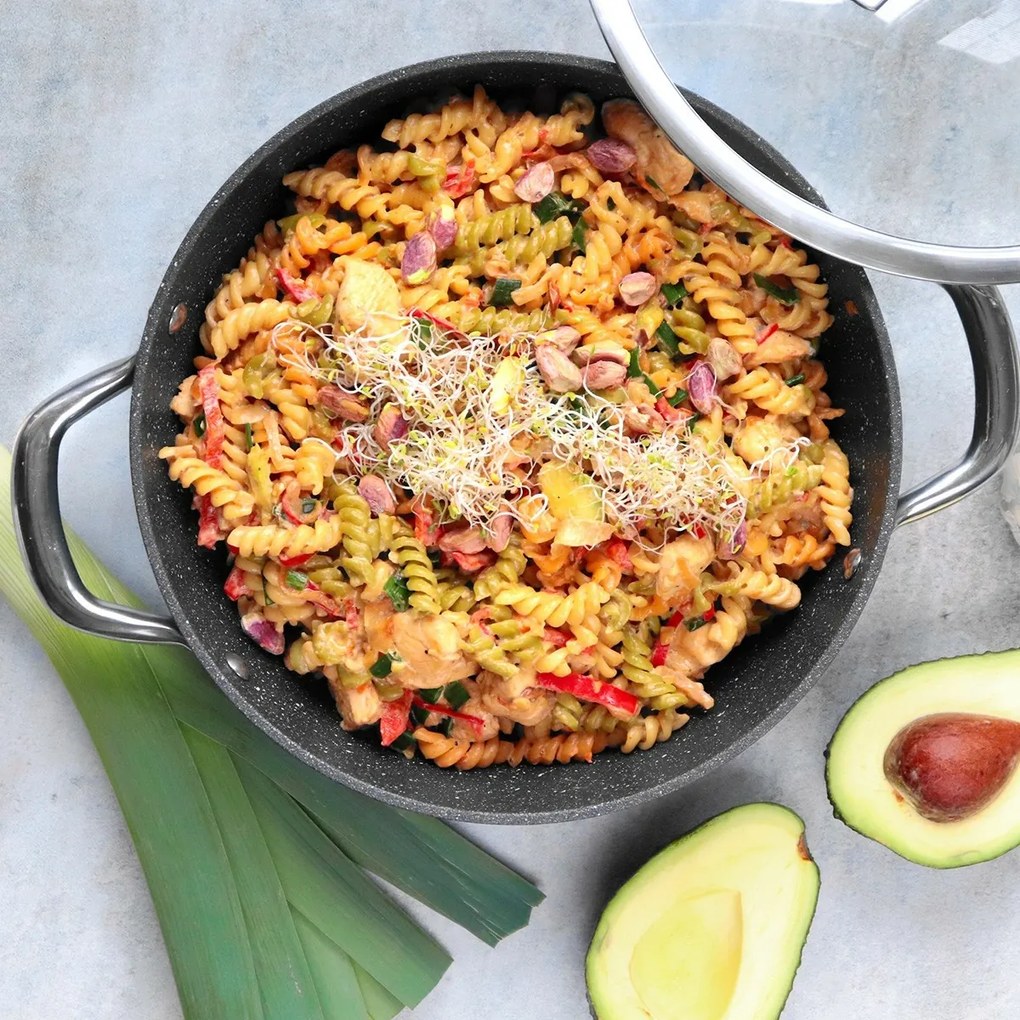 Tigaie adâncă cu capac Tescoma PRESIDENT Stone, 26 cm , 26 cm