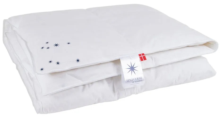 Pilotă cu umplutură de pene 4 anotimpuri 200x220 cm Capella Medium – Universe of Sleeping
