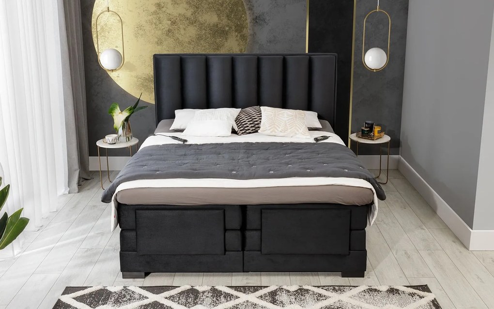 Pat Genoa cu Saltea, Topper, Electric Reglabil, Personalizabil