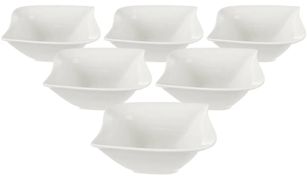 Set de boluri de porțelan Orion Mona Musica, 13,7 x 13,7 cm, 6 buc.