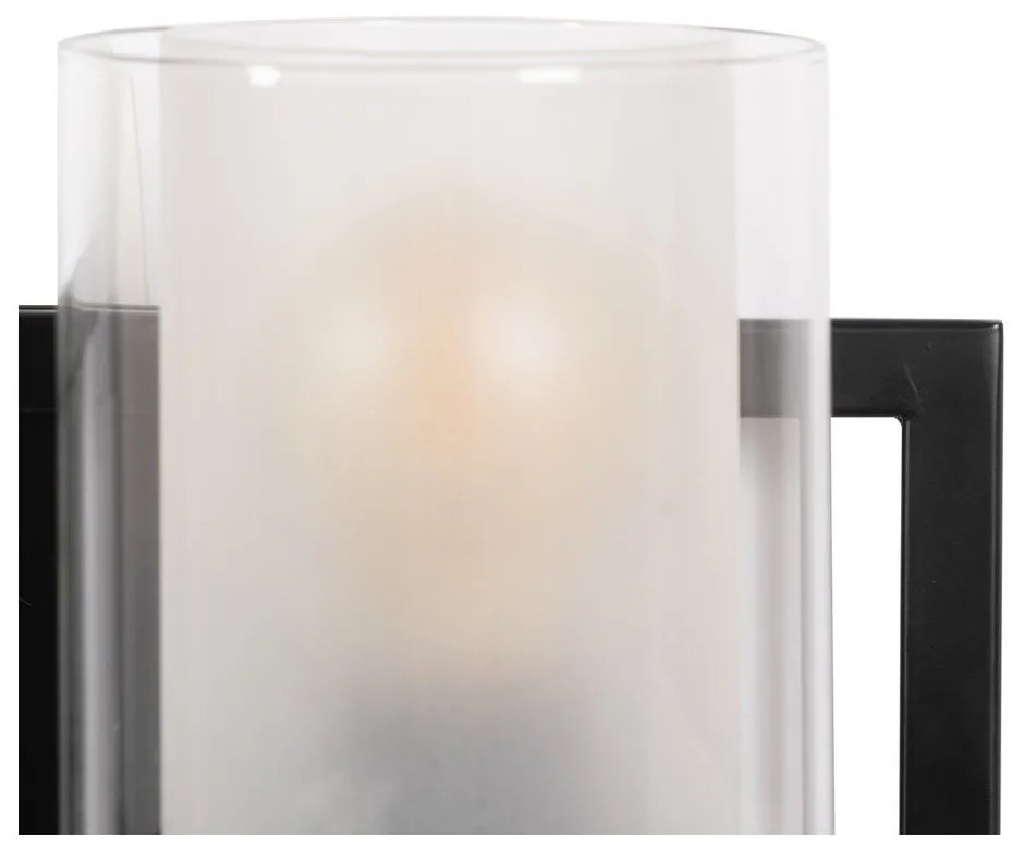 Aplică de perete neagră-albă – Ixia