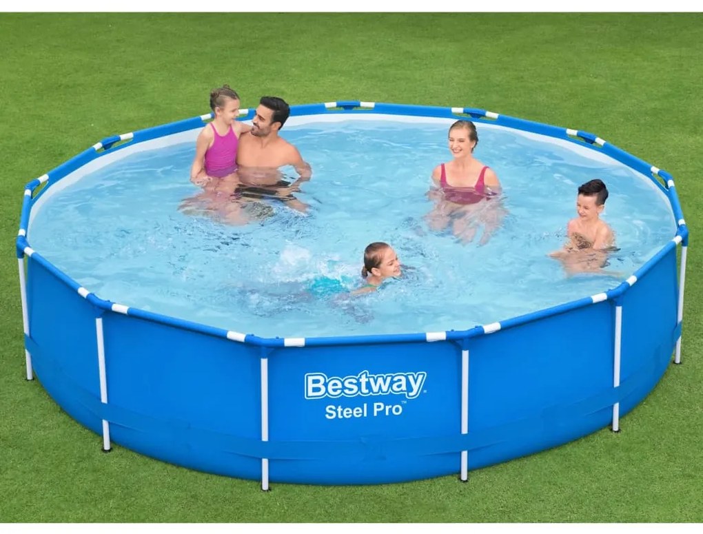 Bestway piscină cu cadru steel pro, 396x84 cm