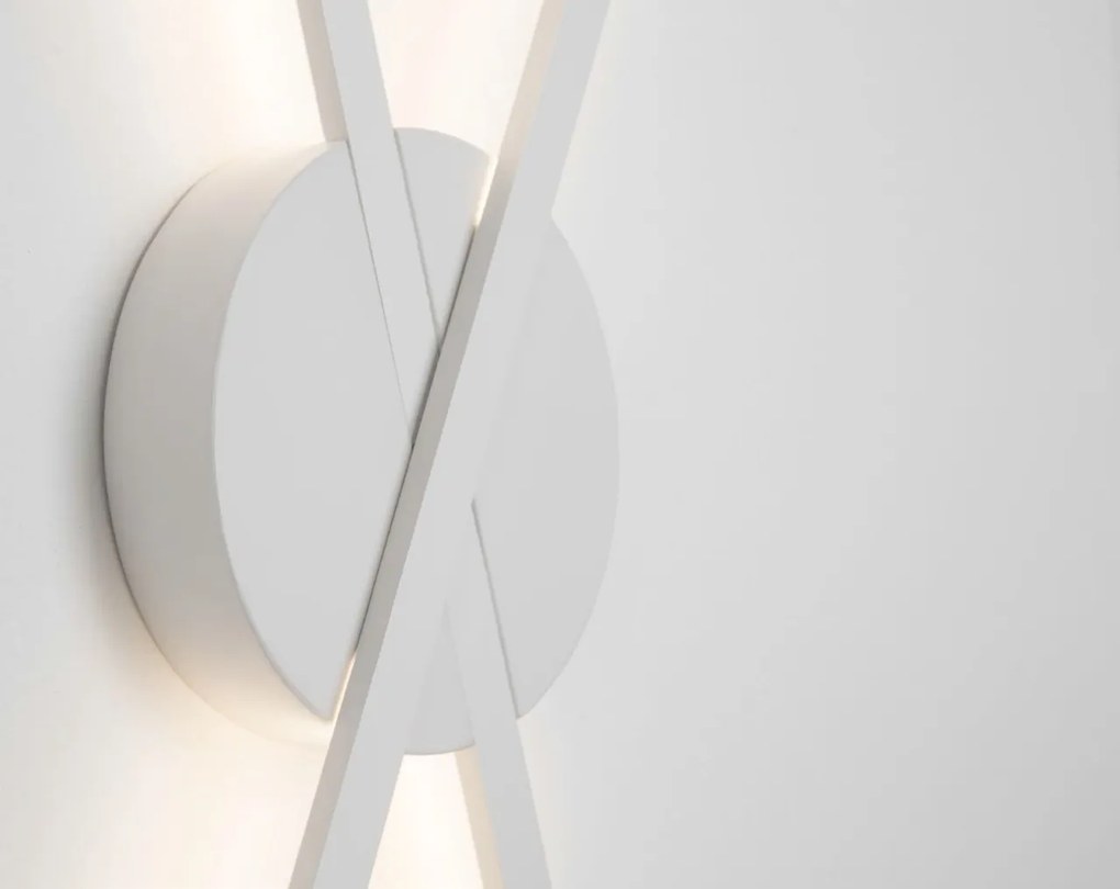 Aplica perete LED design modern decorativ Reslin alba NVL-9100201