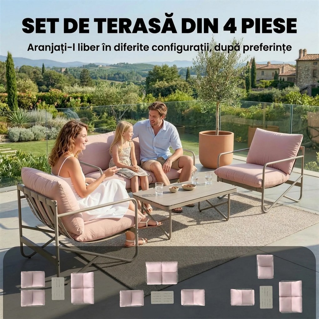Outsunny canapea terasă relaxare | Aosom Romania