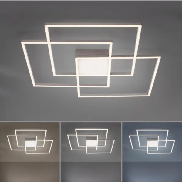 Lustră LED aplicată dimabilă ASMIN LED/45W/230V Leuchten Direkt 14713-55 + telecomandă