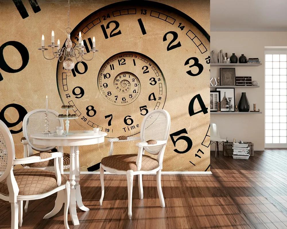ohpopsi Fototapet - Spiral Clock 300x240 cm