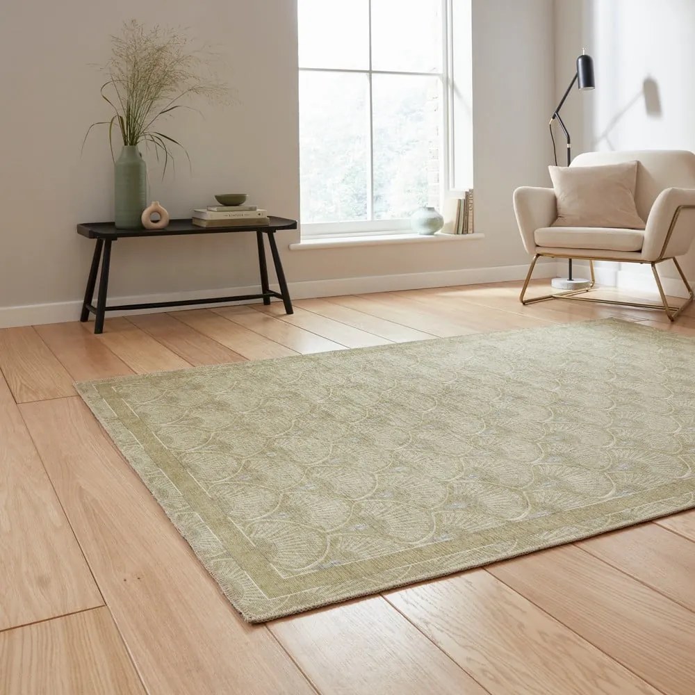 Covor verde deschis lavabil 152x230 cm Deco Peacock – Catherine Lansfield