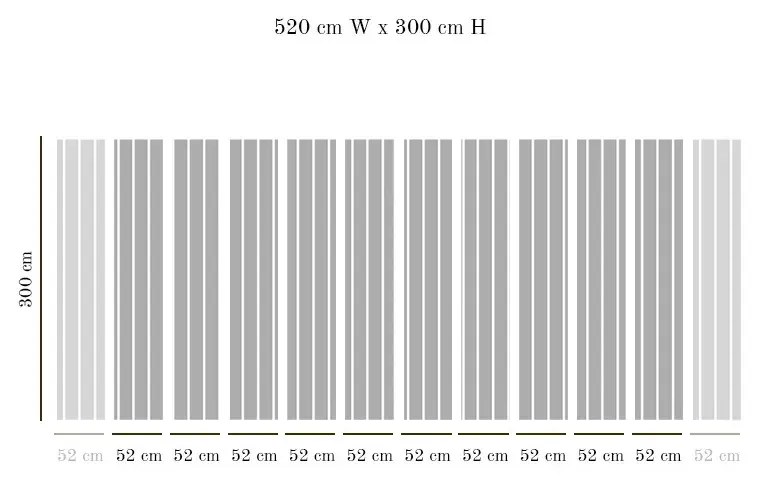 Tapet VLAdiLA Gray and White Stripes 520 x 300 cm