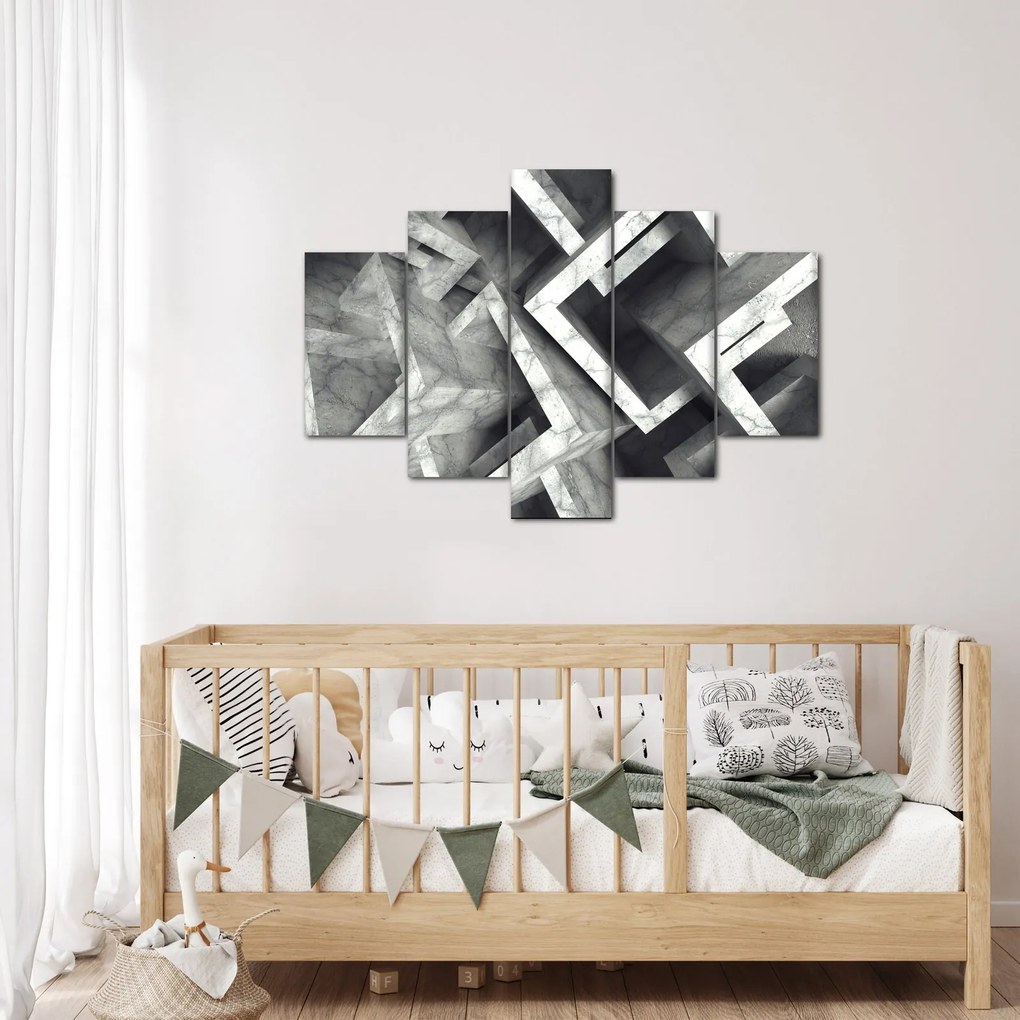 Tablou cu cuburi abstracte (150x105 cm)