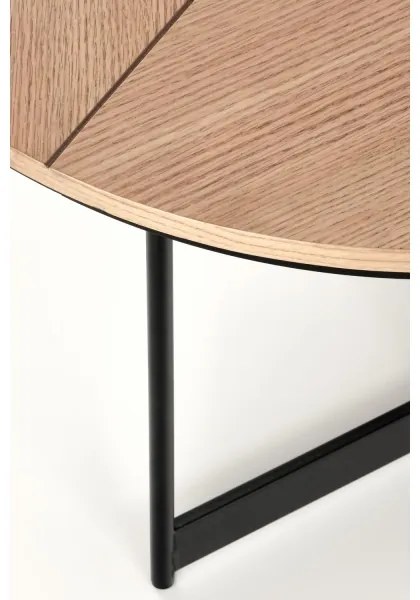 Măsuță de cafea KARIDA 41x80 cm bej/negru