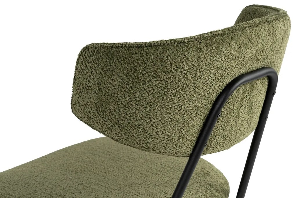 Set de scaune de sufragerie Nancy Green and Black,2 buc.