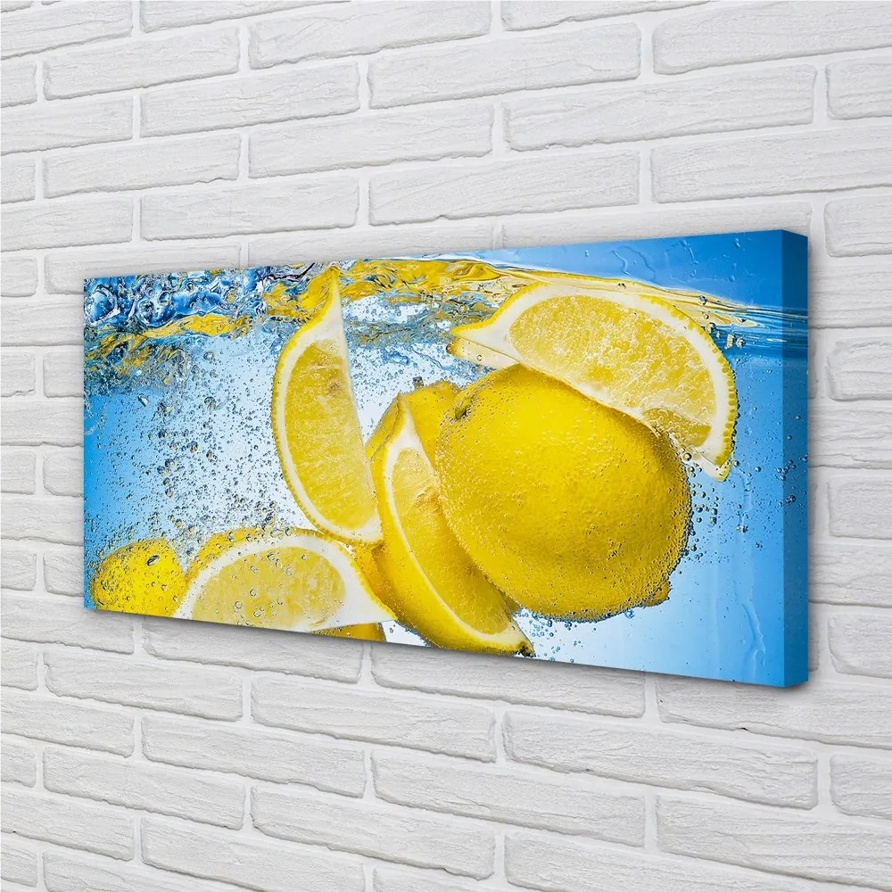 Tablouri canvas Lemon în apă