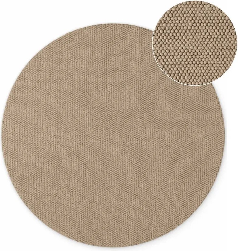 Covor în culoare naturală țesut manual rotund din lână ø 200 cm Richmond Diana – Ted Baker