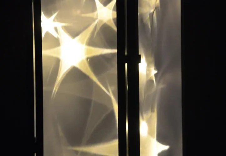 Felinar de Crăciun holografic 3D - 70 cm, 20 LED-uri