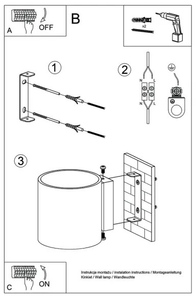 Aplică perete ORBIS 1 1xG9/40W/230V alb