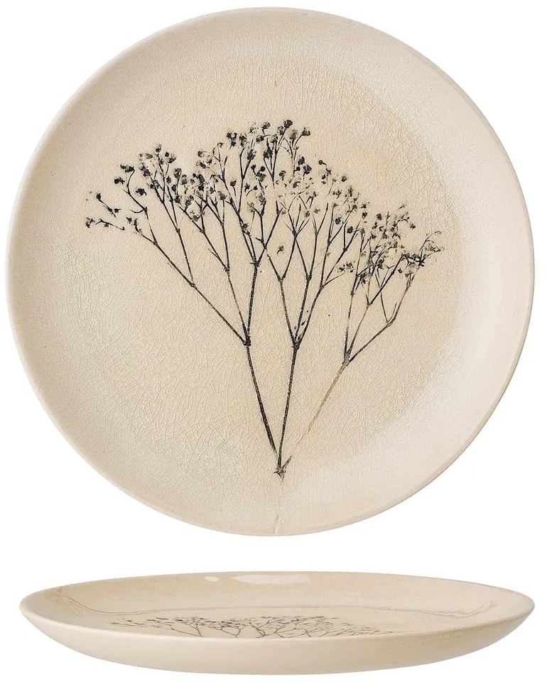 Farfurie maro pentru desert din gresie ø 22 cm Bea – Bloomingville