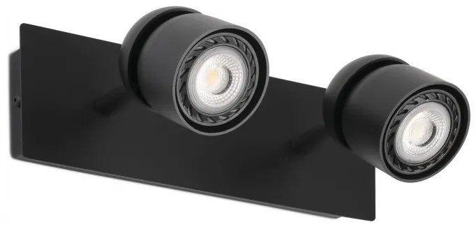 Aplica cu 2 spoturi directionabile design minimalist COCO neagra