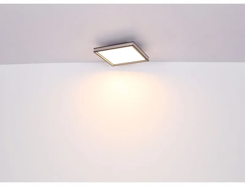 Plafoniera LED cu telefomanda, dimabila design modern Jessy negru mat 45x45cm