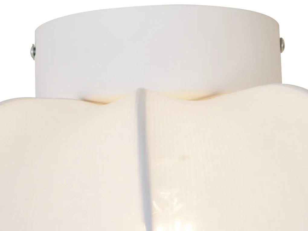 Plafonieră Japandi albă 37cm - Plu Asyesha