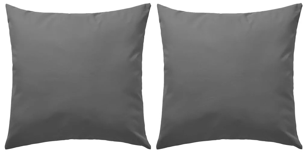 vidaXL Perne de exterior, 2 buc., gri, 45 x 45 cm