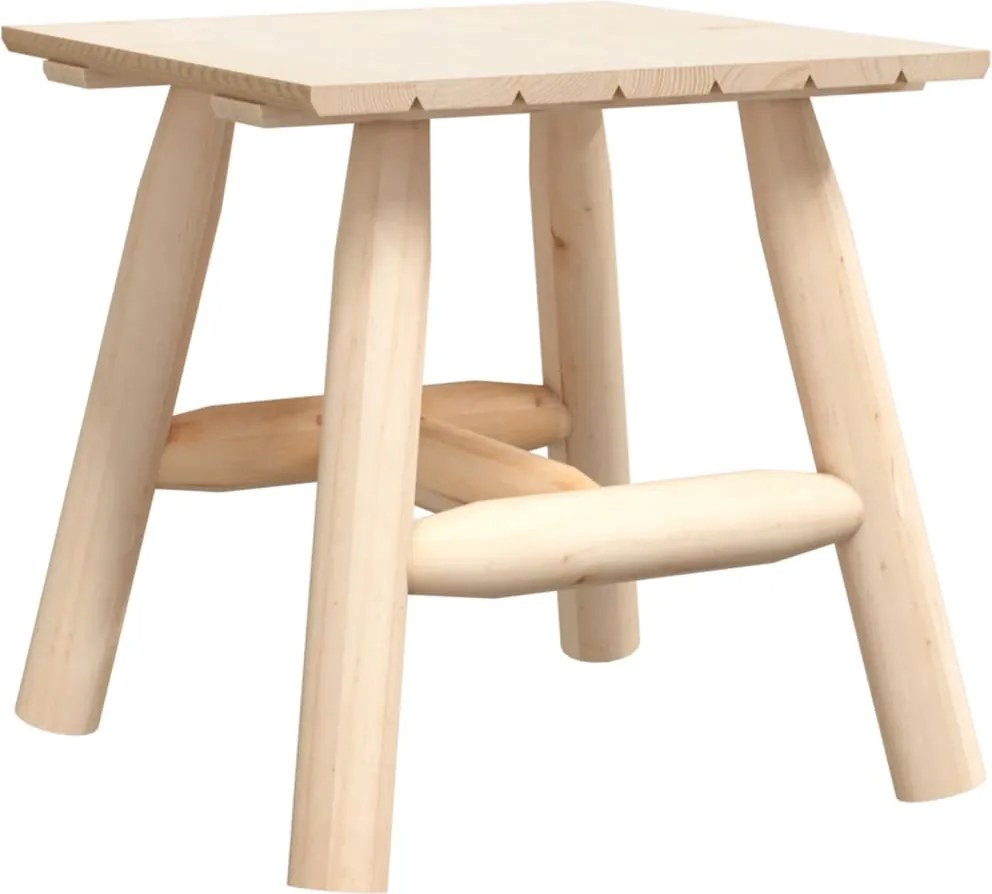 vidaXL Masă laterală, 49x49x50 cm, lemn masiv de molid