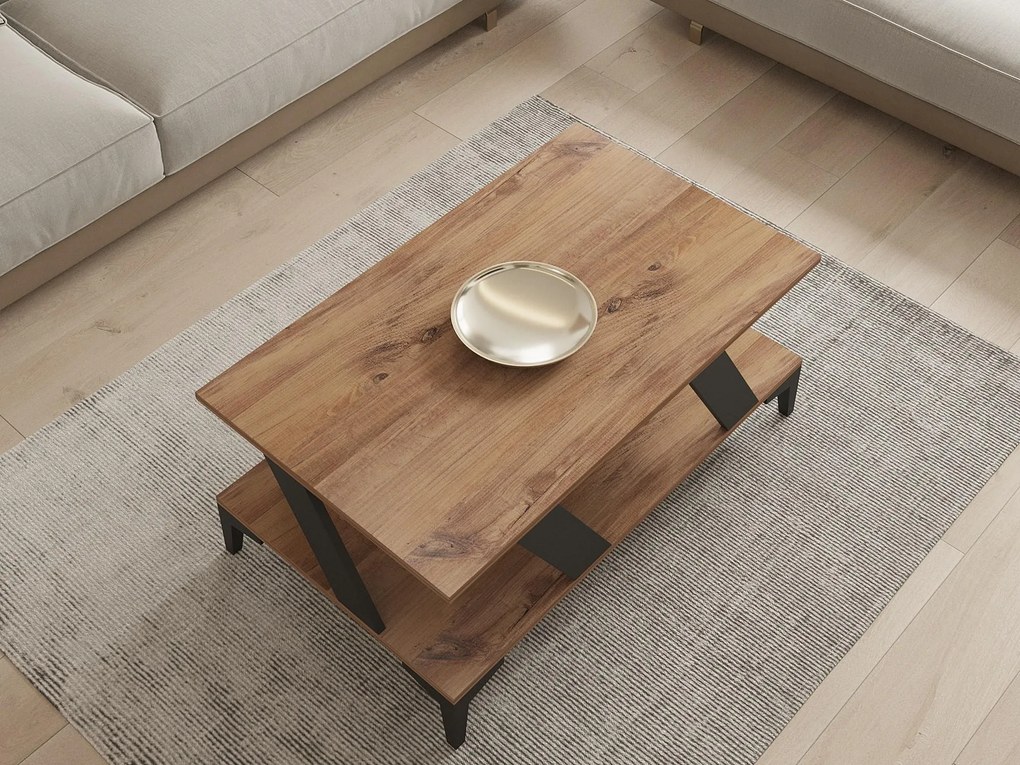 Măsuță de cafea Puvulu (antracit + pin atlantic) . 1093190
