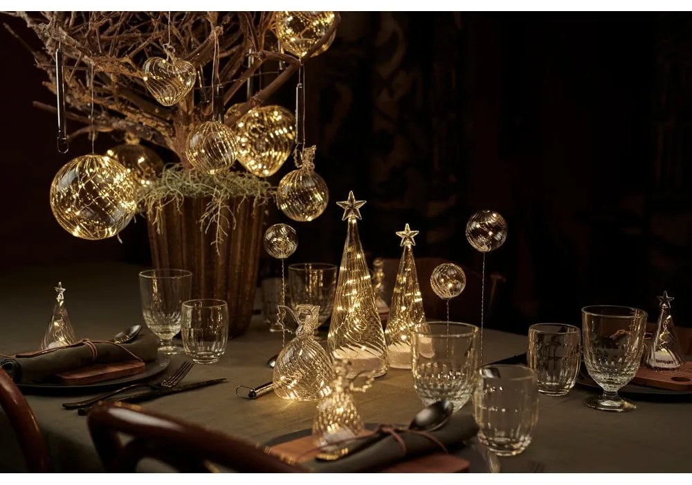 Decorațiune cu lumină LED Sirius Wave Ball, Ø 13 cm