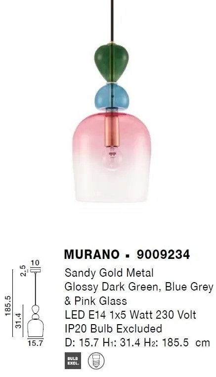 Lustra/Pendul design decorativ modern MURANO