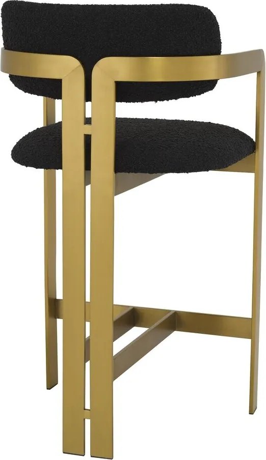 Scaun bar design LUX Donato Counter Stool, boucle negru 115836 HZ