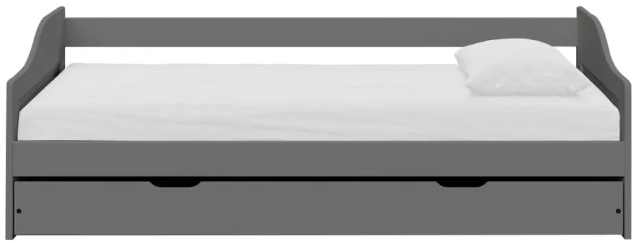 Pat cu pat suplimentar extensibil Lusid (gri) . 1064007