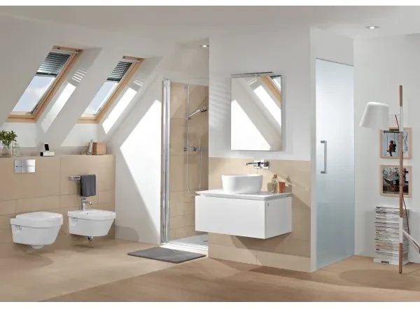 Lavoar pe blat Villeroy&Boch Architectura, 40cm, Alb Alpin, 41254001