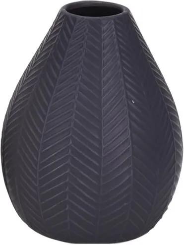 Koopman Keramická váza Montroi tmavě gri, 15,5 cm