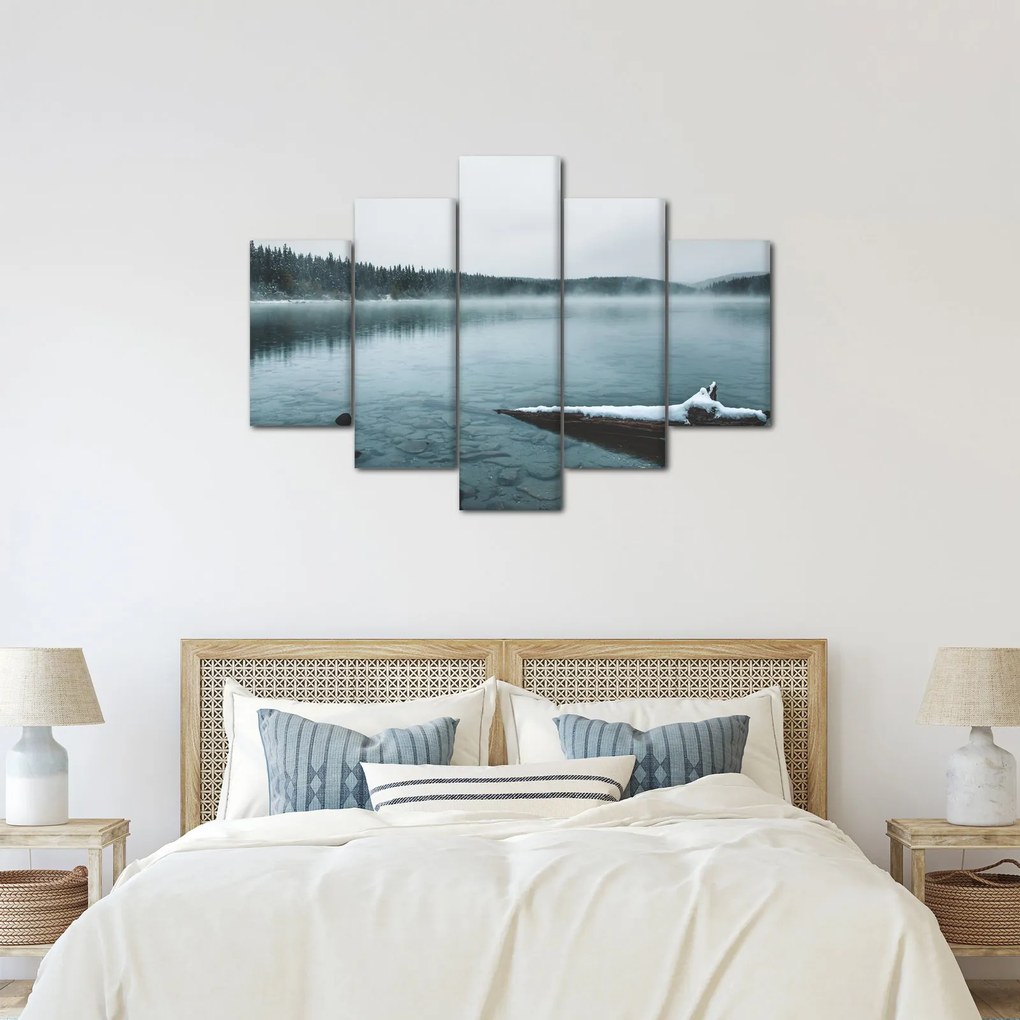 Tablou - lacul nordic înghețat (150x105 cm)