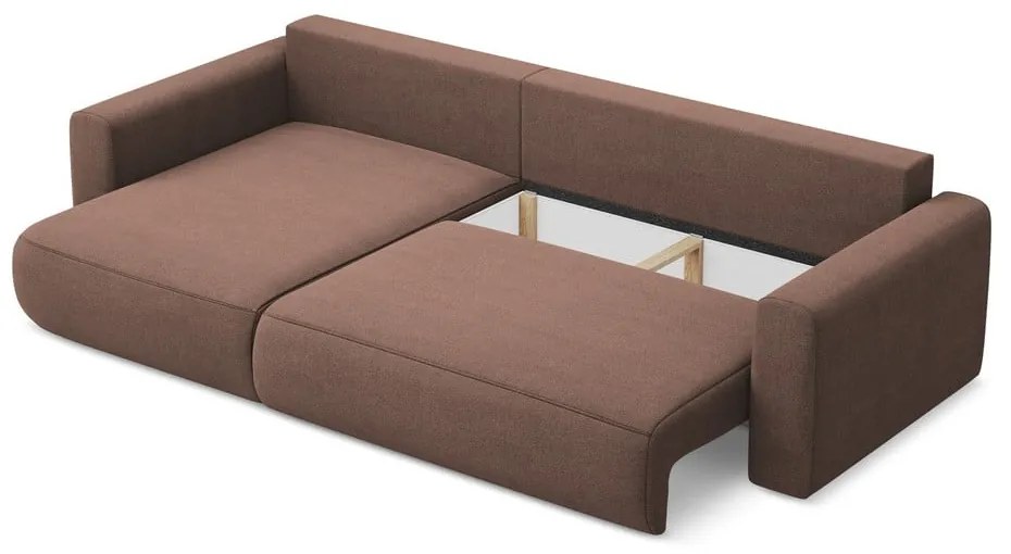 Colțar roz extensibil/cu spațiu de depozitare (cu colț pe partea stângă/cu șezlong) Kapua – Makamii