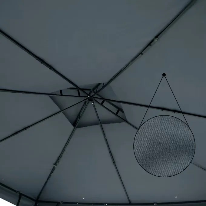 Deuba Pavilion de grădină Lorca 3x3 m - antracit