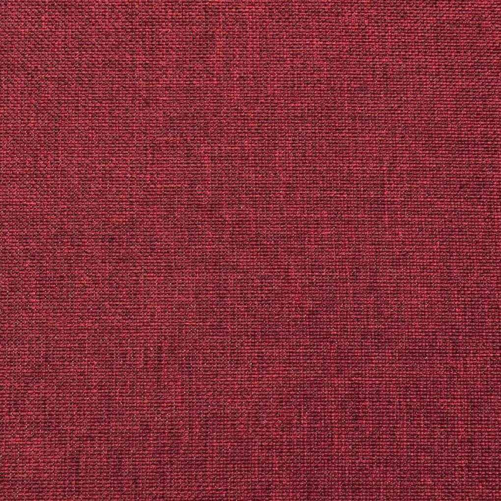Taburet, rosu vin, 78x56x32 cm, material textil Bordo