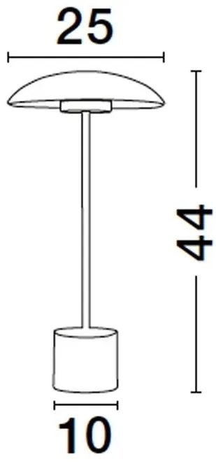 Veioza/Lampa LED design modern decorativ LASH H-44cm