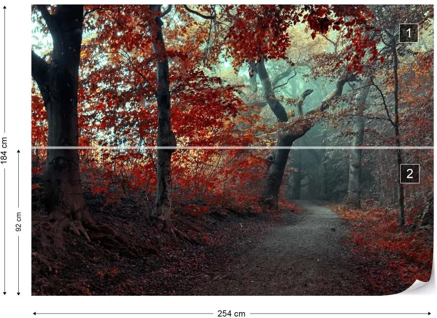 Fototapet GLIX - The Red Forest + adeziv GRATUIT Tapet nețesute - 254x184 cm