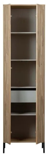 Șifonier în culoare naturală cu aspect de lemn de stejar 60x210x42 cm Gravure – WOOOD