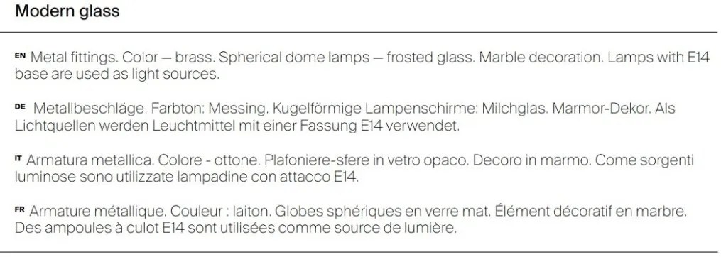 Lustra moderna cu 8 brate Marble