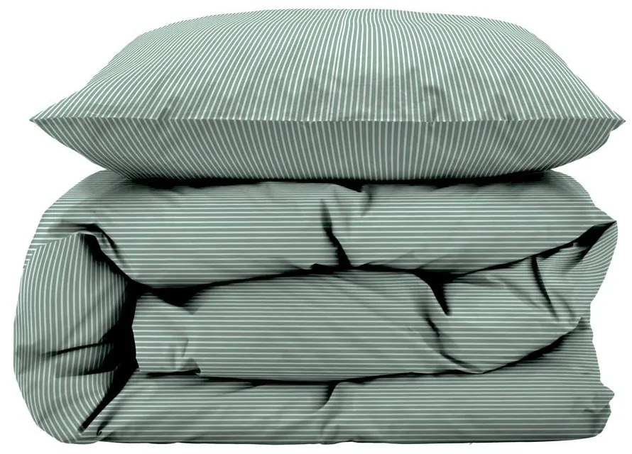 Lenjerie de pat verde-deschis din bumbac pentru pat de o persoană 140x200 cm Cheerful – Södahl