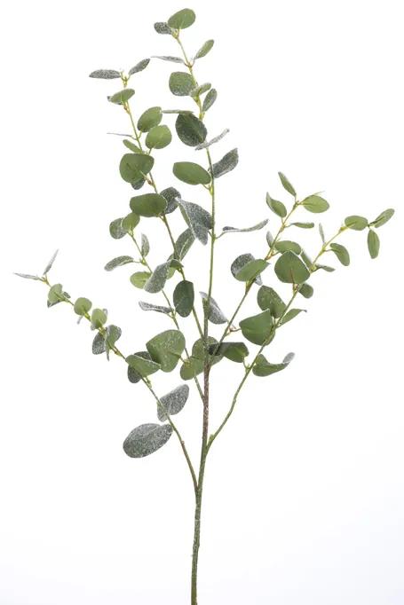 Crenguta artificiala Eucalyptus, Fibre artificiale, Verde, 85 cm